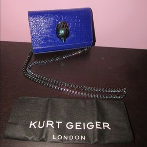 Kurt Geiger Mini Metallic Leather Crossbody Bag